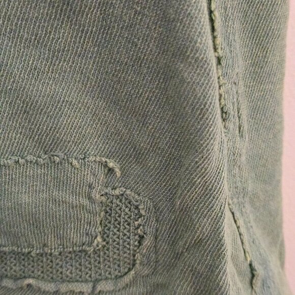 Free People We The Free Joni Distressed Oversized Tee Shirt Laurel Green Size XS - Picture 7 of 8